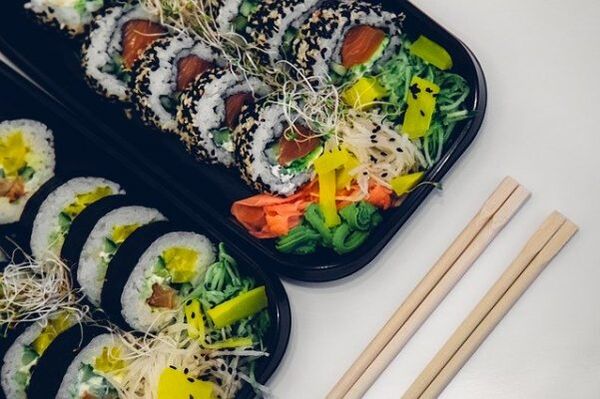 Sushi für die japanische Ernährung
